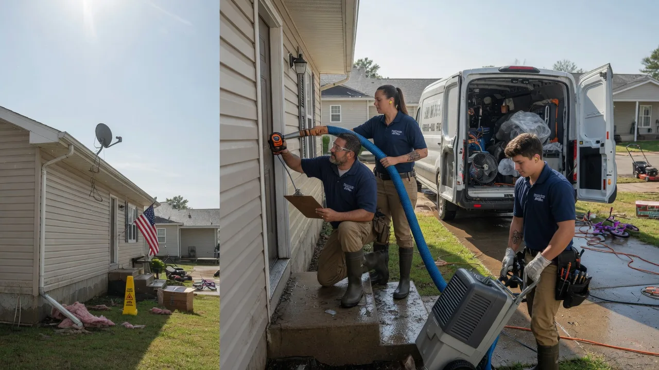 Ceiling Water Damage Restoration in Huggins, MO near me